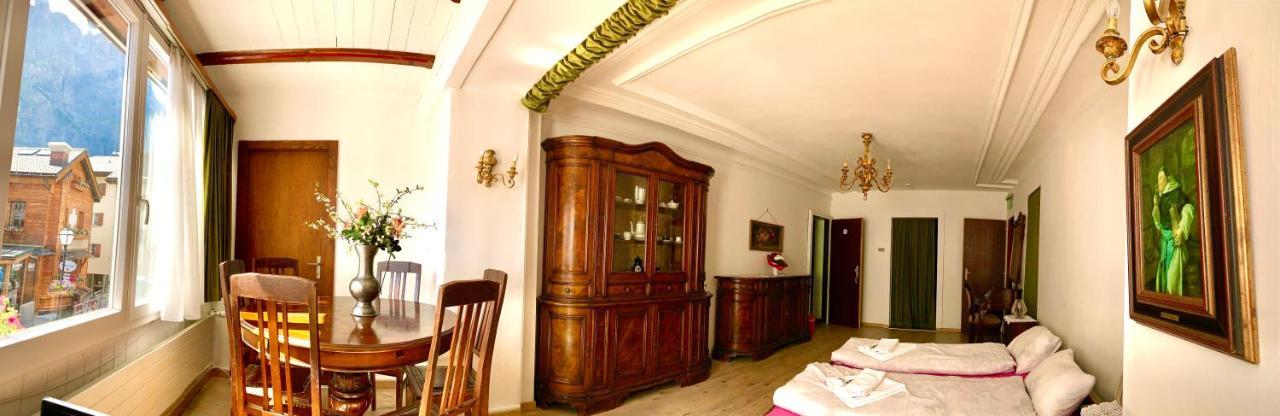 Weisses Roessli Hotel Leukerbad Bagian luar foto